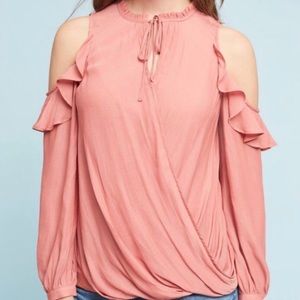 EUC Anthro Cold Shoulder Top